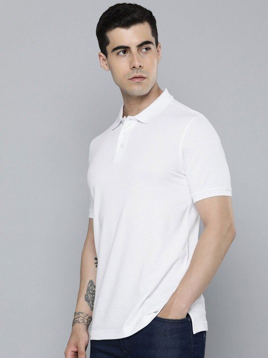 White Polo T-shirt for Men